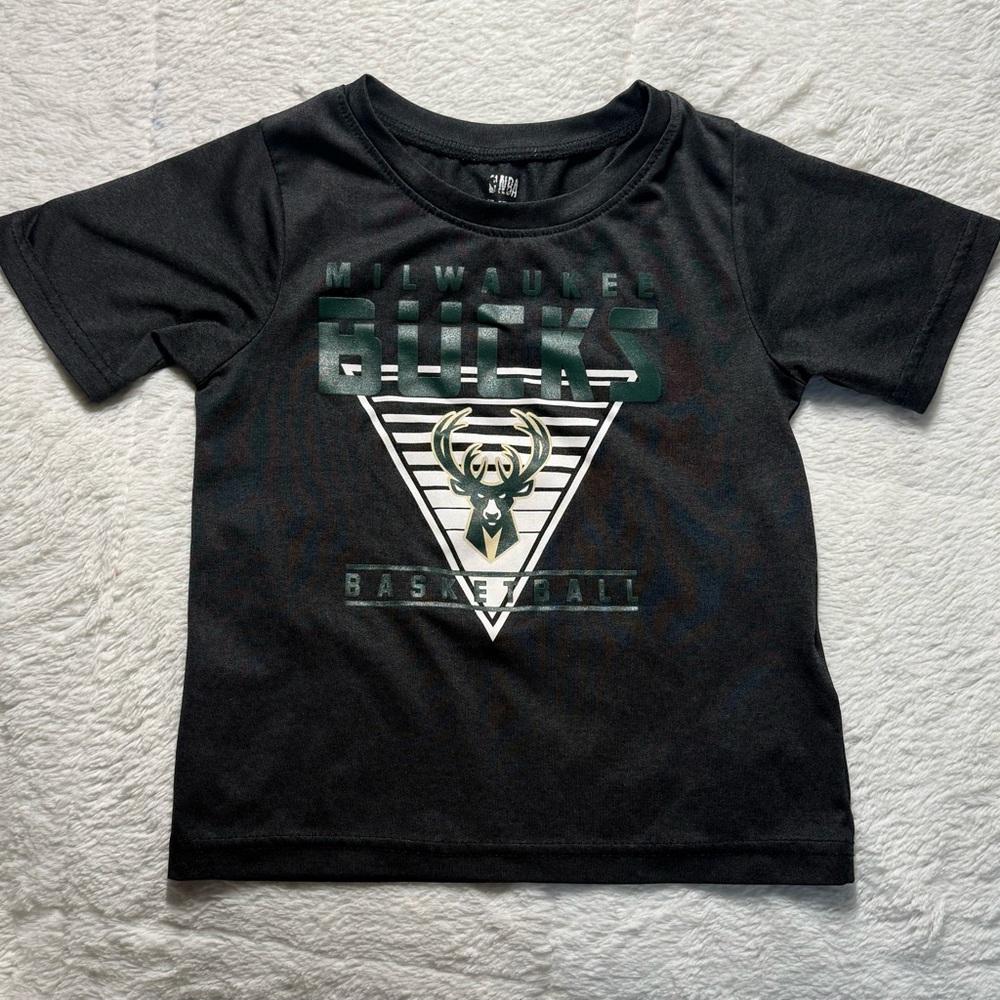 Kids Milwaukee Bucks NBA Dark Gray t Sz 4T